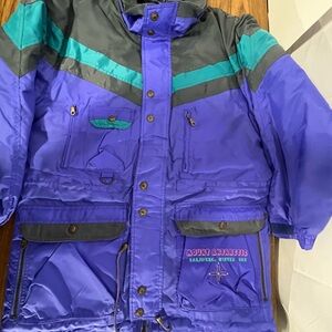 VTG Mount Antasctic Nanjufeng Winter Sun Ski Jacket/Coat Purple/Gray/Teal Sz  L